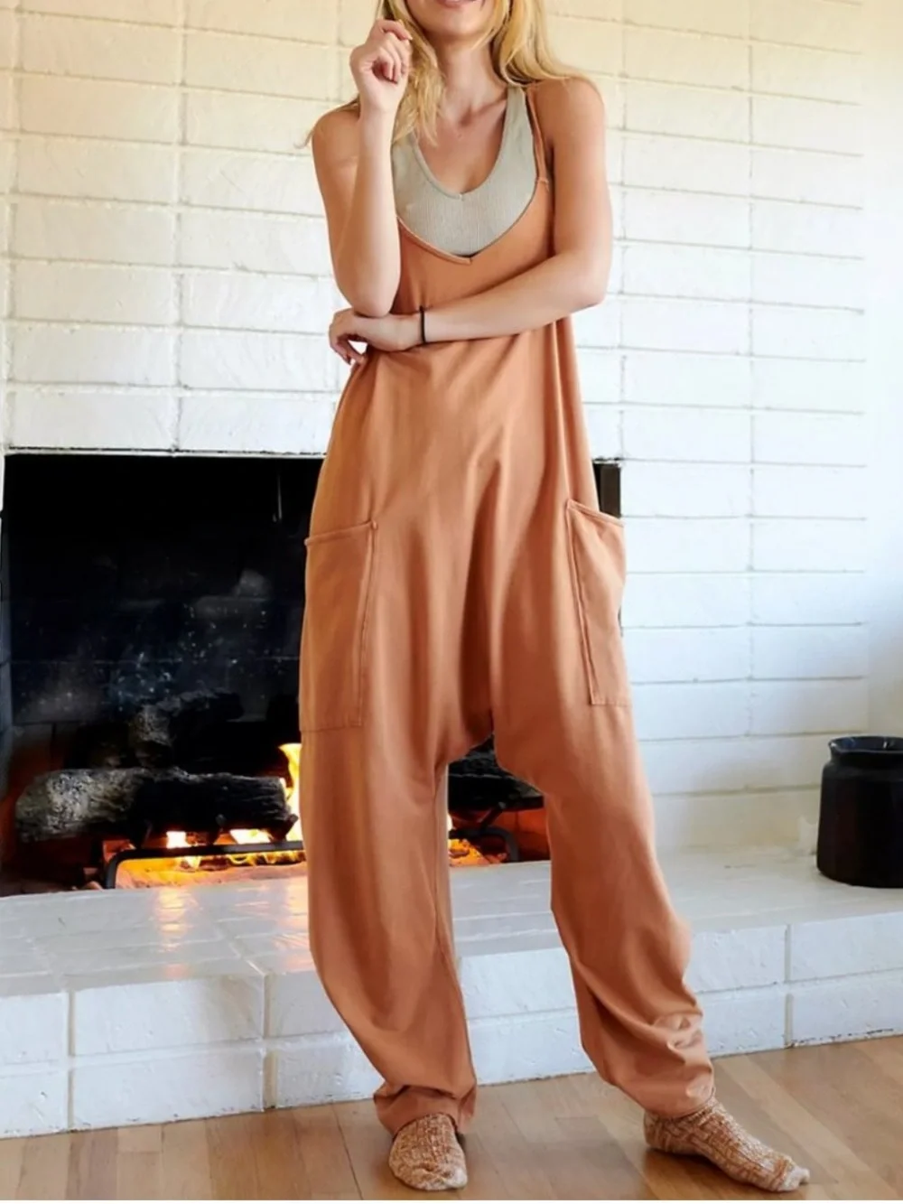 Free People Movement Hot Shot Onsie Size XS In Toasted Coconut EUC